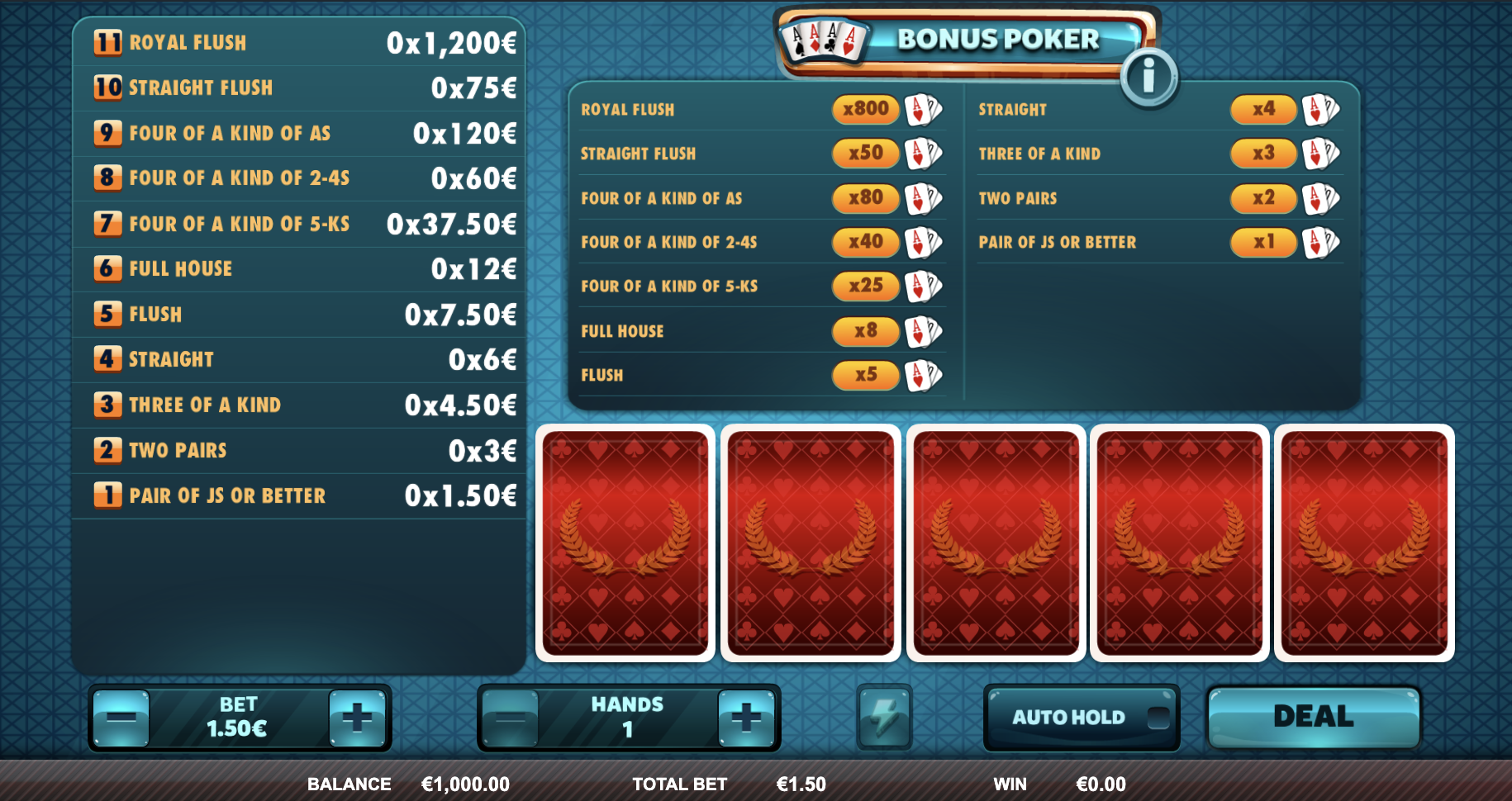 Video poker