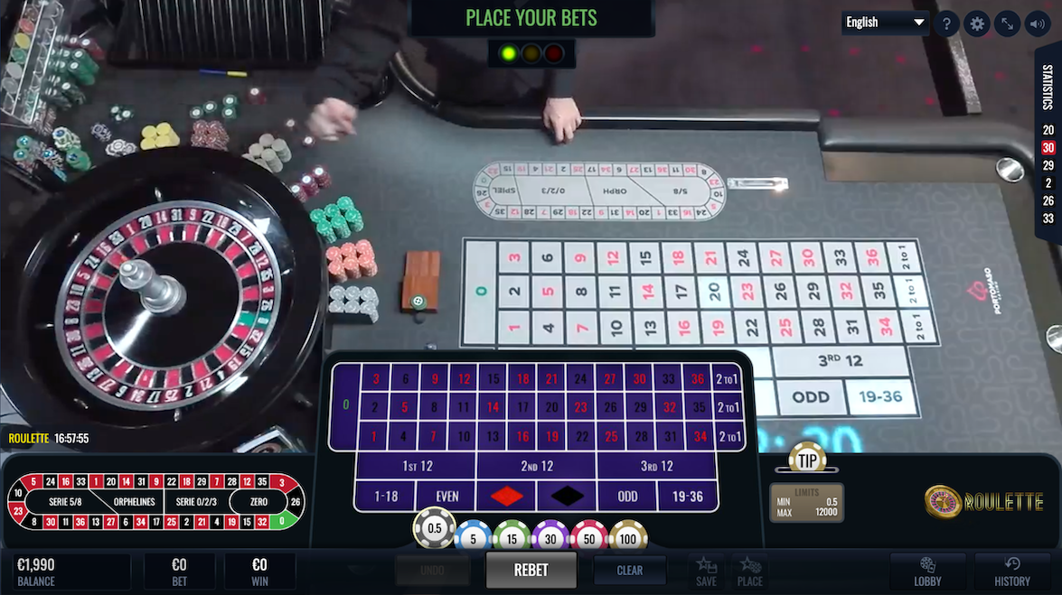 Ruleta v živo