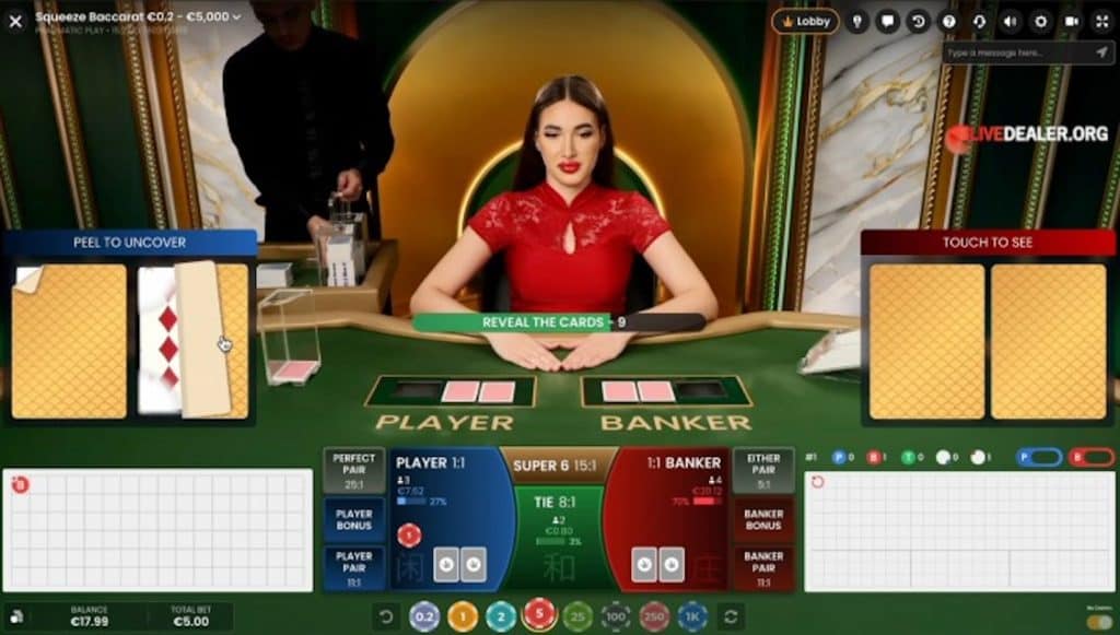 Baccarat v živo Pragmatic Play