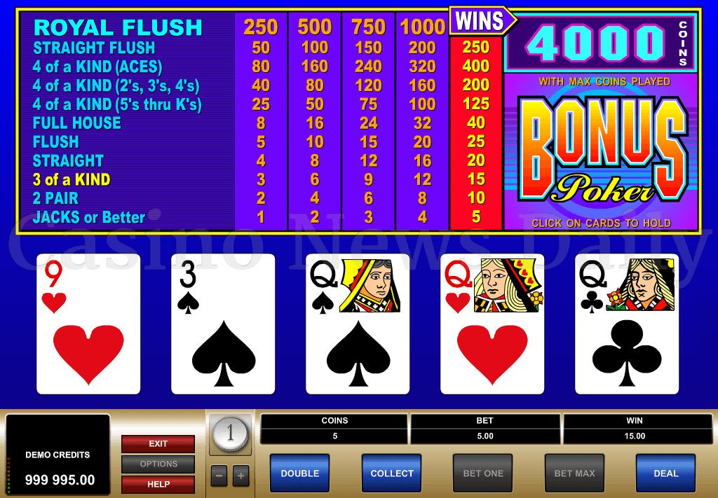 Bonus poker